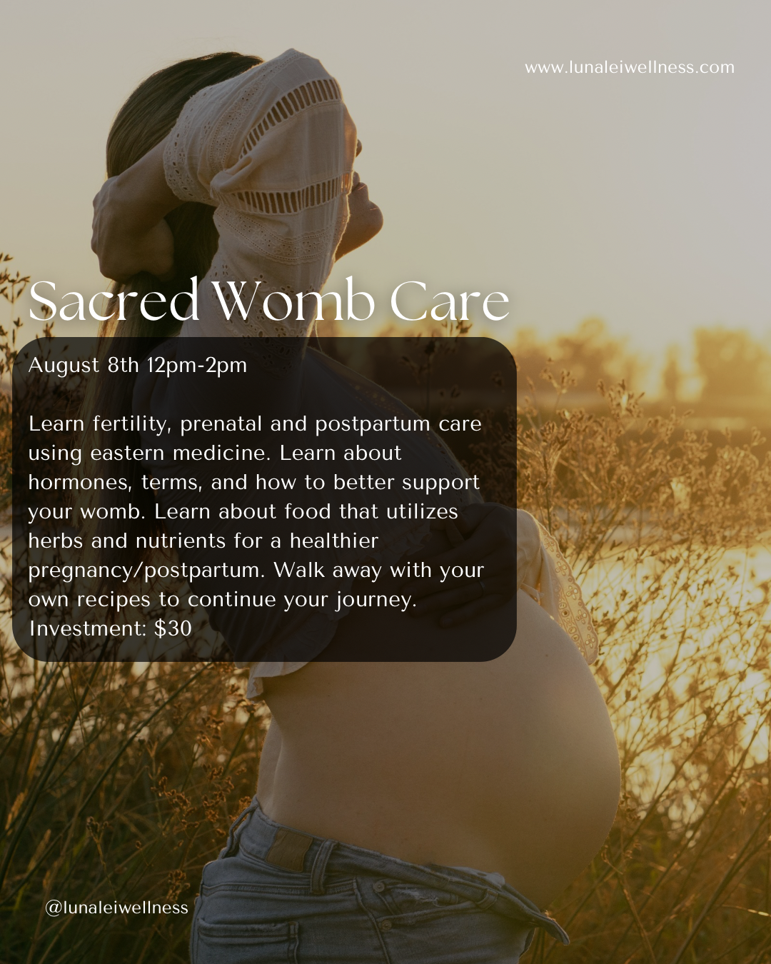 Sacred womb care