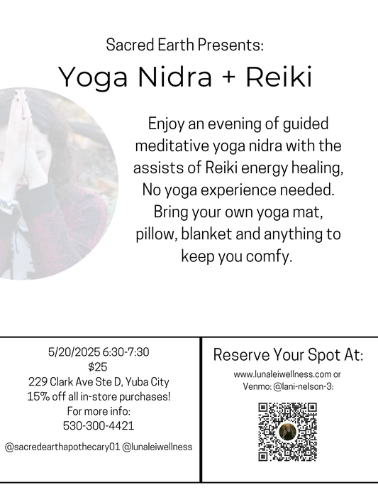 Nidra + Reiki May 20th.